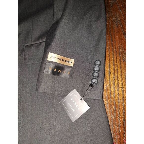 New 42R Vinci Couture Zegna Grey Suit Sports Jacket Coat Blazer Super 150 NWT - Picture 2 of 6